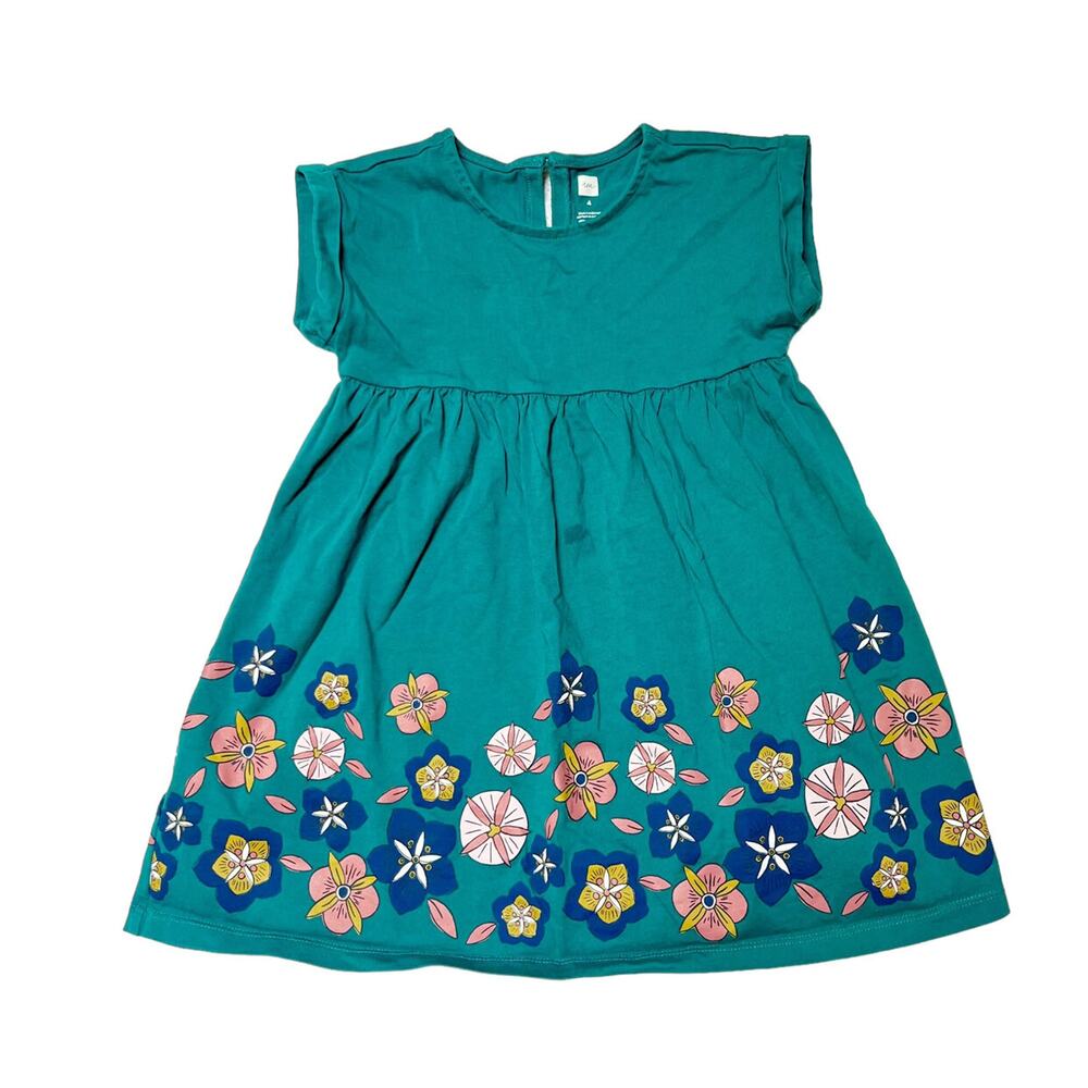 Tea Collection Floral Empire Dress Size 4
